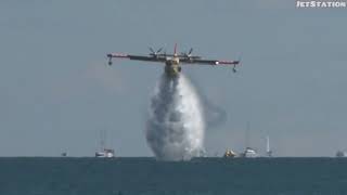 Water Bomber Cl415 From CIAS Toronto videos [upl. by Atiuqahc]