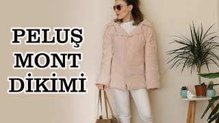 Peluş Mont Dikimi  DIY Faux Fur Coat [upl. by Canon779]