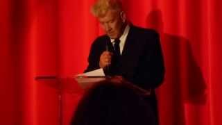 David Lynch at Twin Peaks Fire Walk With Me bluray launch Party July 2014 [upl. by Scopp]