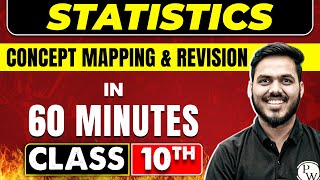 STATISTICS in 60 minutes  Maths Chapter  14  Class 10th Boards [upl. by Chobot]