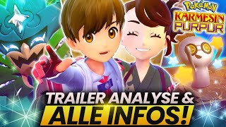 NEUES Pokemon Game Shiny Event DLC GAMEPLAY amp MEHR  Karmesin amp Purpur Trailer Analyse [upl. by Esiuole]