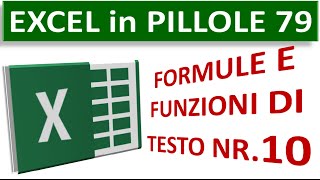 EP79 Funzione SINISTRA STRINGA ESTRAI DESTRA insieme alla funzione DATA [upl. by Novert606]