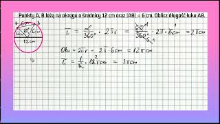 PLANIMETRIA od podstaw powtórka do matury okrąg  zadanie 1 [upl. by Araccat915]