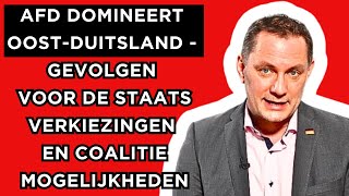 🔴AfD domineert OostDuitsland  Implicaties voor deelstaatverkiezingen en coalitiemogelijkheden [upl. by Alius315]