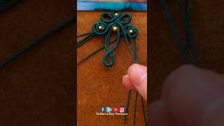 Tutorial Aretes Amelia  Tejido con nudos e hilo diy [upl. by Yentruok496]