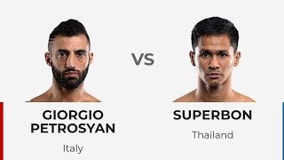 Giorgio petrosyan vs Superbon Full match เปโตเชี่ยน vs ซุปเปอรบอน ep1 [upl. by Ovatsug]