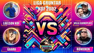 LIGA GRUNTAR KOF2002 LAELSON VS VILLA GAMEPLAYS  GAARA VS RONIUKEN [upl. by Hein]