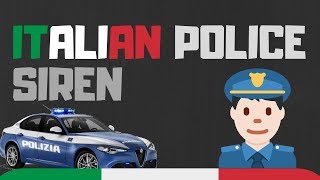 Sirena polizia  Italian police siren [upl. by Elletsirk]