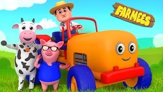 Tractor Song For Kids  Nursery Rhymes by Farmees [upl. by Jasmina64]