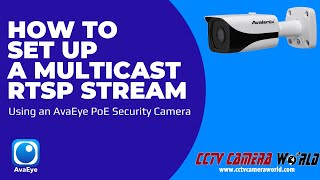 How to Set Up a Multicast RTSP Stream  AvaEye PoE Cameras [upl. by Lyndell]