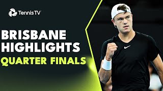 Nadal vs Thompson Thriller Rune Dimitrov amp More  Brisbane 2024 QuarterFinals Highlights [upl. by Reinar]