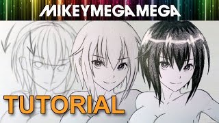 How To Draw Sexy Anime Hair  Dark amp Short  REAL TIME TUTORIAL 5 [upl. by Modie]