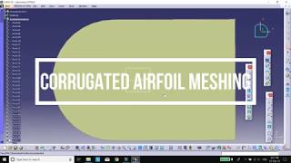 Corrugated Airfoil Meshing [upl. by Neruat569]