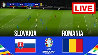 🔴LIVE  Slovakia vs Romania  UEFA Euro Cup 2024  Match Live Today  Full Match Streaming [upl. by Akeme191]