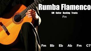 Rumba Flamenco Guitar Backing Track in Fm With Chords [upl. by Ardnaxela]