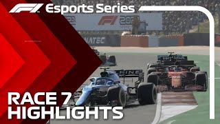 2021 F1 Esports Pro Championship Race 7 Highlights [upl. by Lochner]