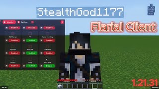 The best bedrock client Flarial Client Showcase  Minecraft Bedrock Window 1110 [upl. by Lahey]