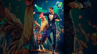 Ronaldo perform fusion with rooster agt americasgottalent magic talent shorts ai animalfusion [upl. by Teemus]