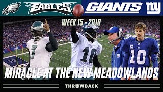 quotMiracle at the New Meadowlandsquot Eagles vs Giants 2010 Week 15 [upl. by Sikata733]