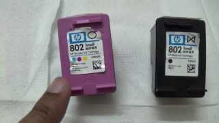 How to refill HP 802 cartridge at home part I [upl. by Ttayw204]