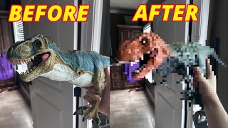 Jurassic Park “Gulper” T Rex RepaintBull TRex Restoration [upl. by Annaitat]