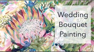 Wedding Bouquet Painting [upl. by Keelia]