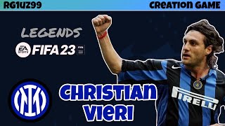 FIFA 23  HOW TO CREATE CHRISTIAN VIERI ON FIFA 23  ITAPS5 [upl. by Llen711]