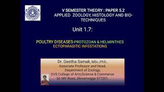 Protozoan amp Helminthes diseases of Poultry [upl. by Henrion]