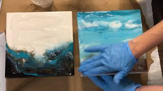 Resin Basics How to finish an acrylic painting with clear resin [upl. by Vaclav]