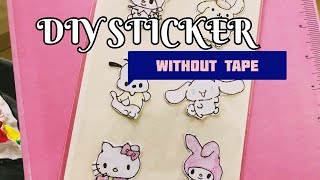 How to Make Stickers at Home  step by step stickers craft [upl. by Cooley]