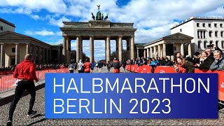 Berlin Halbmarathon 2023  Live dabei und mittendrin  Dem 145h Pacemaker auf der Spur [upl. by Haye375]