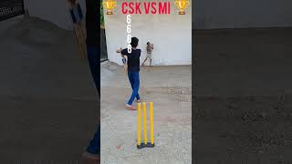 CSK vs MI 1over match  short pitched challenge [upl. by Ylaek]