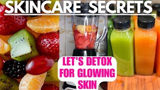 SKINCARE TIPSDETOX JUICE 37 days CLEANSE for Clear skin skincare skincaretips juices [upl. by Susi]