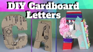 DIY Cardboard Letters  Easiest Method to make 3D Letters  Tutorial Tuesday Ep 129 [upl. by Asenev925]