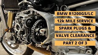 BMW R1200GSLC 12000 Mile Service  Part 2 Spark Plugs amp Valve Clearance Check [upl. by Bumgardner]