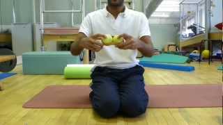 Using tennis balls to increase the flexibility of your midthoracic spine [upl. by Neisa938]