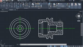 Autocad mechanical practice drawing  2d drawing  autocad tutorial in hindi  autocad 2d [upl. by Naryb]