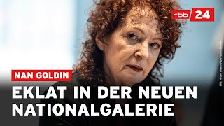 Neue Nationalgalerie Nan Goldin kritisiert Deutschland in Rede über GazaKrieg [upl. by Eirellav]