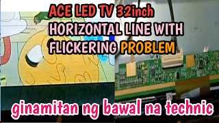 ACE LED TV 32inch flickering problem how to repair [upl. by Ev]