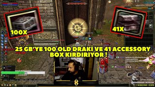 Kaithnys  Agartha 100 Adet Old Draki Box ve 41 Adet Accessory Box Kırdırıyor  Knight Online [upl. by Mcmahon569]