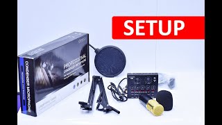 How to setup the V8 sound with BM800 condenser Microphone on a Laptop [upl. by Iderf942]