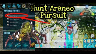 How to complete hunt Araneo Pursuit in ark mobile pursuit series  1Ark mobile [upl. by Adnolahs318]