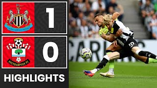 HIGHLIGHTS Newcastle United 10 Southampton  Premier League [upl. by Felicidad138]