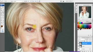 Helen Mirren rejuvenecimiento facial con photoshop [upl. by Uhthna]