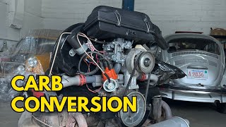 1976 VW Beetle Fuel Injection  Carburetor Conversion [upl. by Leuqim]