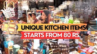 Cheapest Kitchen Items Market In Mumbai  Crawford Market  Crockery items At Wholesale Price [upl. by Cecelia]