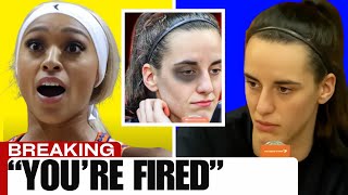 DiJonai Carrington FIRED following SHOCKING Attack on Caitlin Clark [upl. by Azilanna]