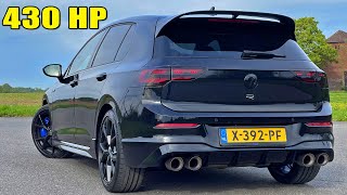 430HP VW GOLF R MK8  REVIEW on AUTOBAHN [upl. by Okimat]