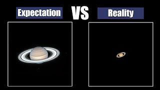 Planets through a telescope Expectation and Reality [upl. by Helbon]