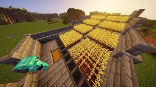 I Built an Automatic Wheat Farm in Minecraft [upl. by Nyleahcim]